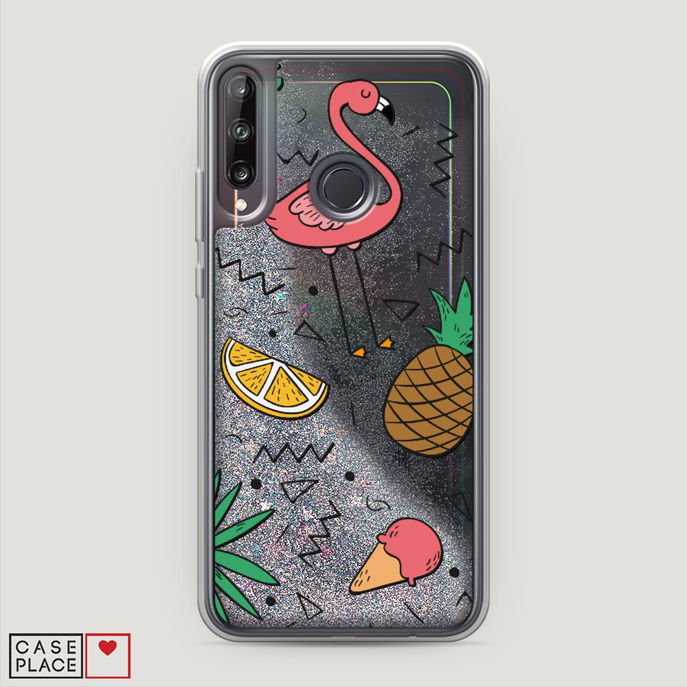 

Чехол Awog на Huawei P40 lite E/Honor 9C/Y7p "Гавайский фон", Разноцветный, 612491-1