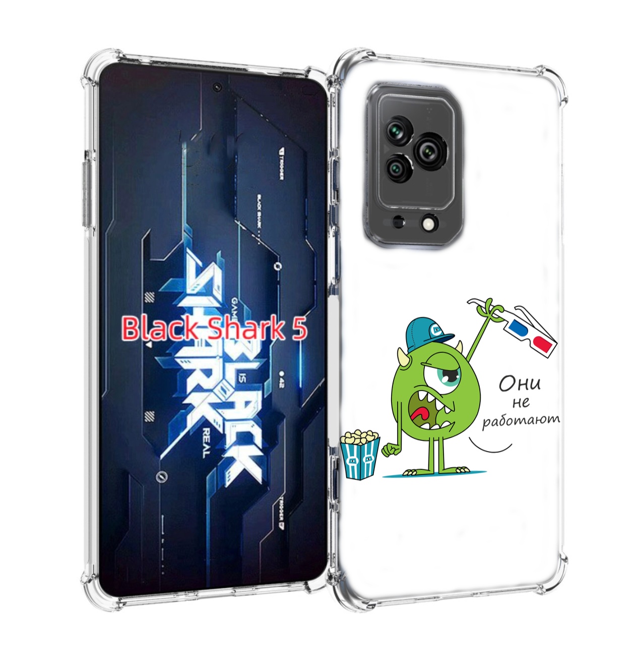 

Чехол MyPads Очки не работают для Xiaomi Black Shark 5, Прозрачный, Tocco