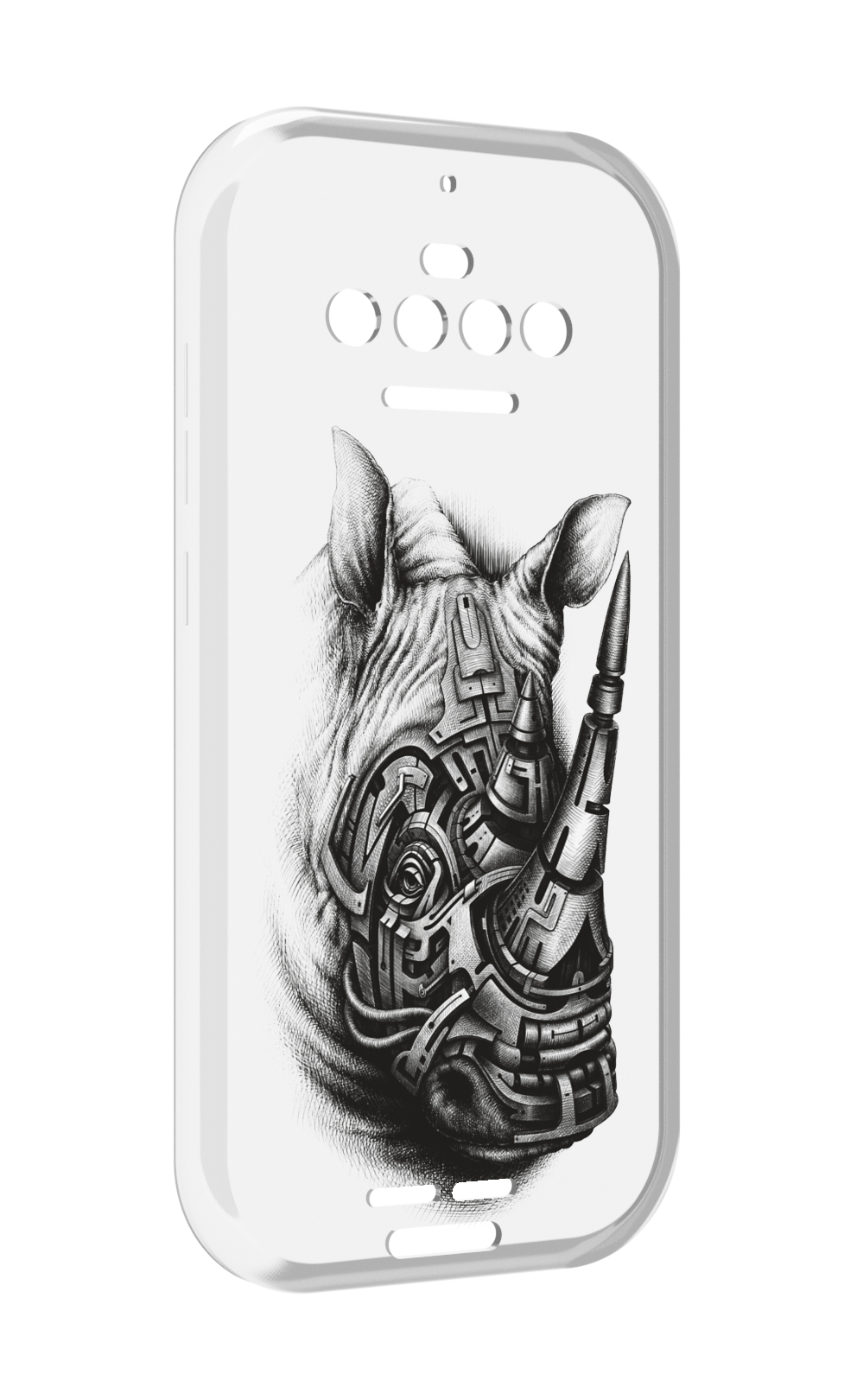 

Чехол MyPads стальной носорог для Oukitel F150 R2022, Прозрачный, Tocco