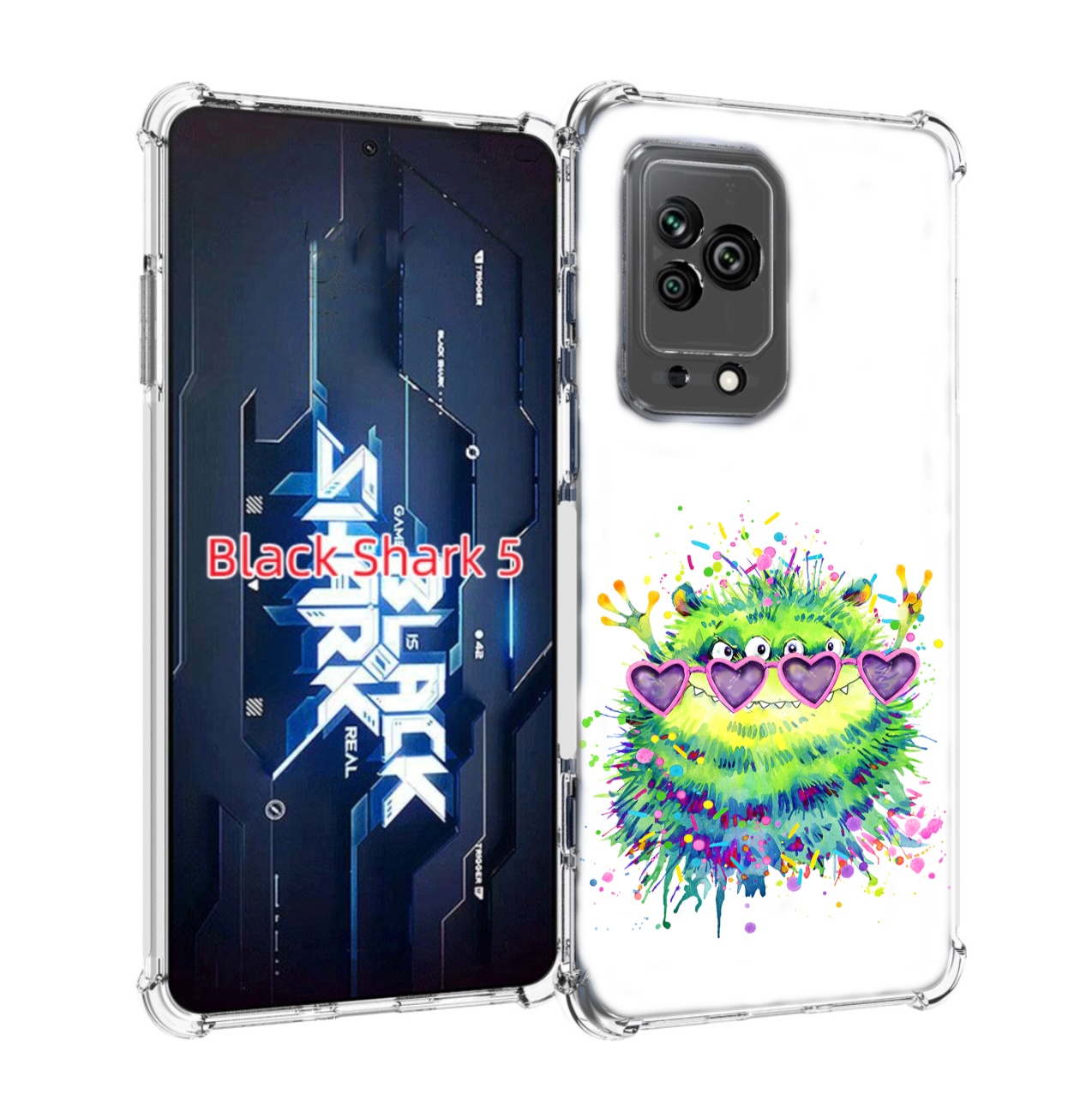

Чехол MyPads Пушистый персонаж для Xiaomi Black Shark 5, Прозрачный, Tocco