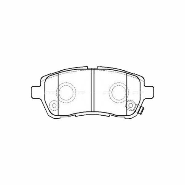 

Тормозные колодки Ctr передние GK0144P, GK0144P