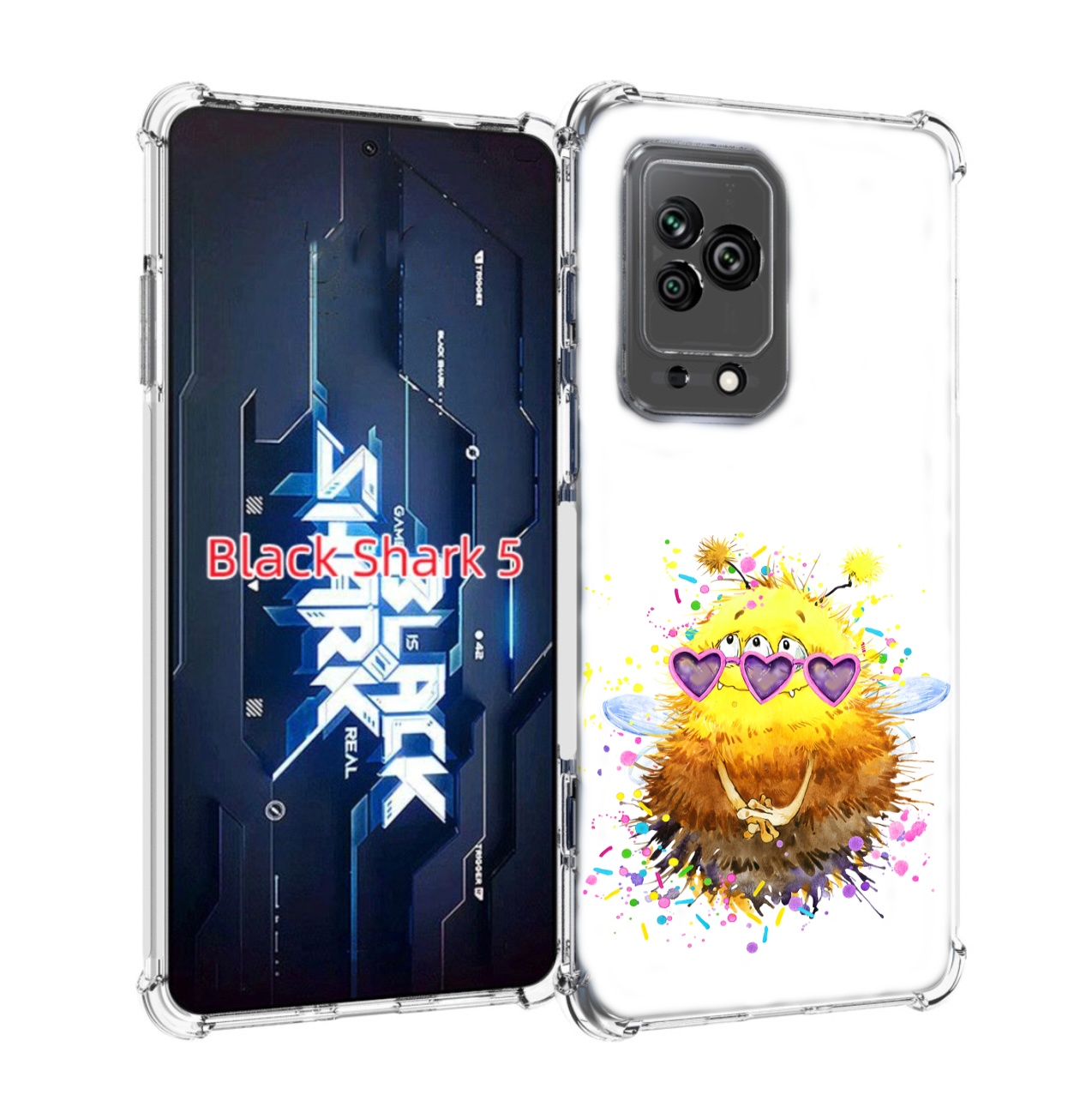 

Чехол MyPads Пушитый шмель для Xiaomi Black Shark 5, Прозрачный, Tocco