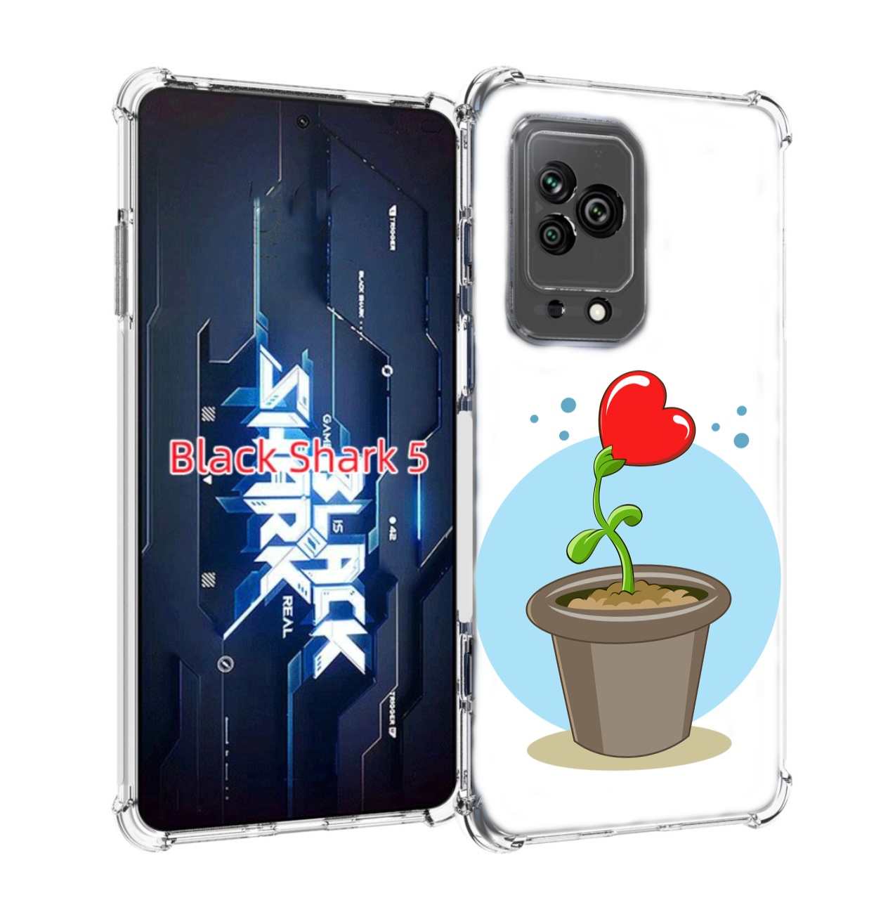 

Чехол MyPads Растение любви 14 февраля для Xiaomi Black Shark 5, Прозрачный, Tocco