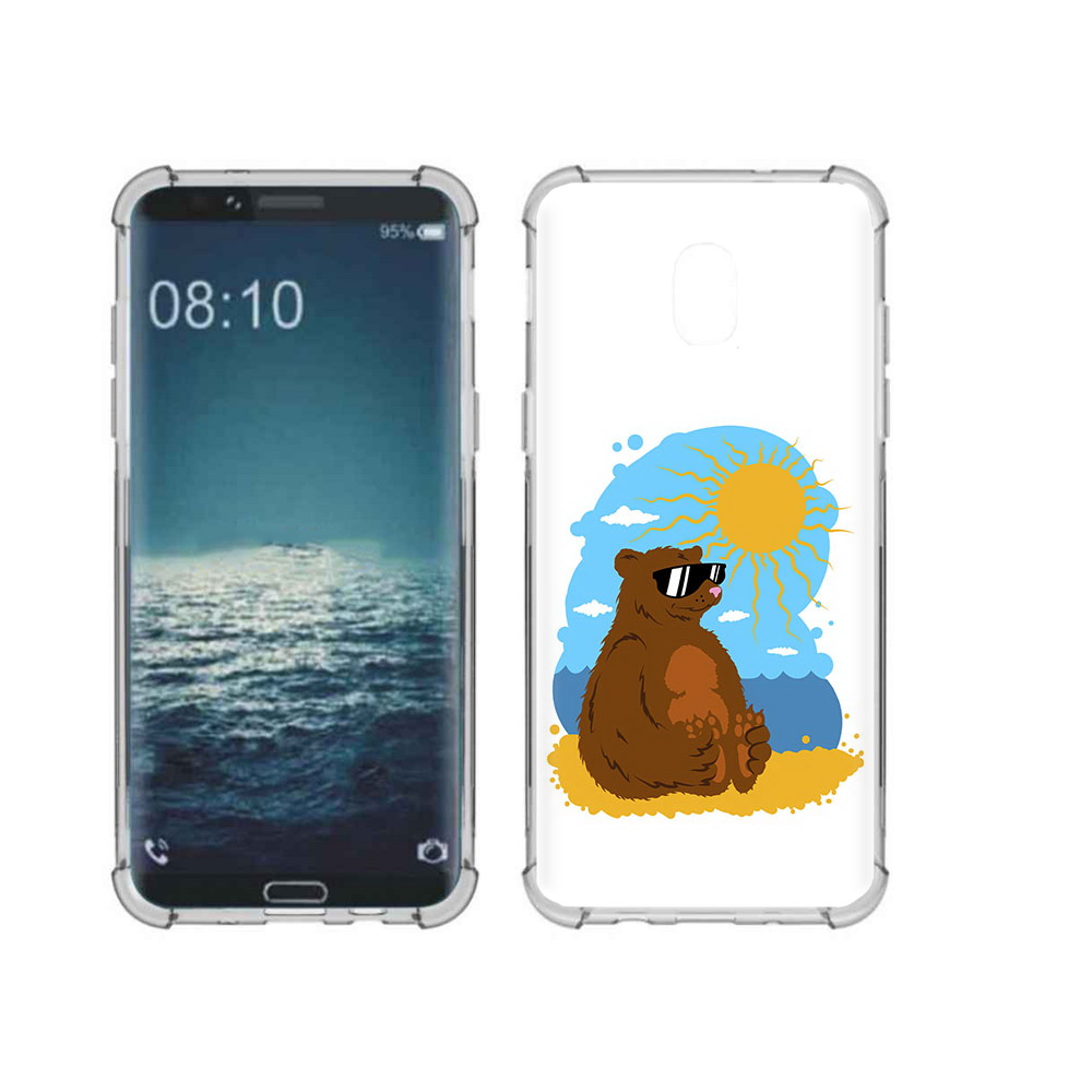 

Чехол MyPads Tocco для Samsung Galaxy J3 медведь на чиле (PT226926.574.468), Прозрачный, Tocco