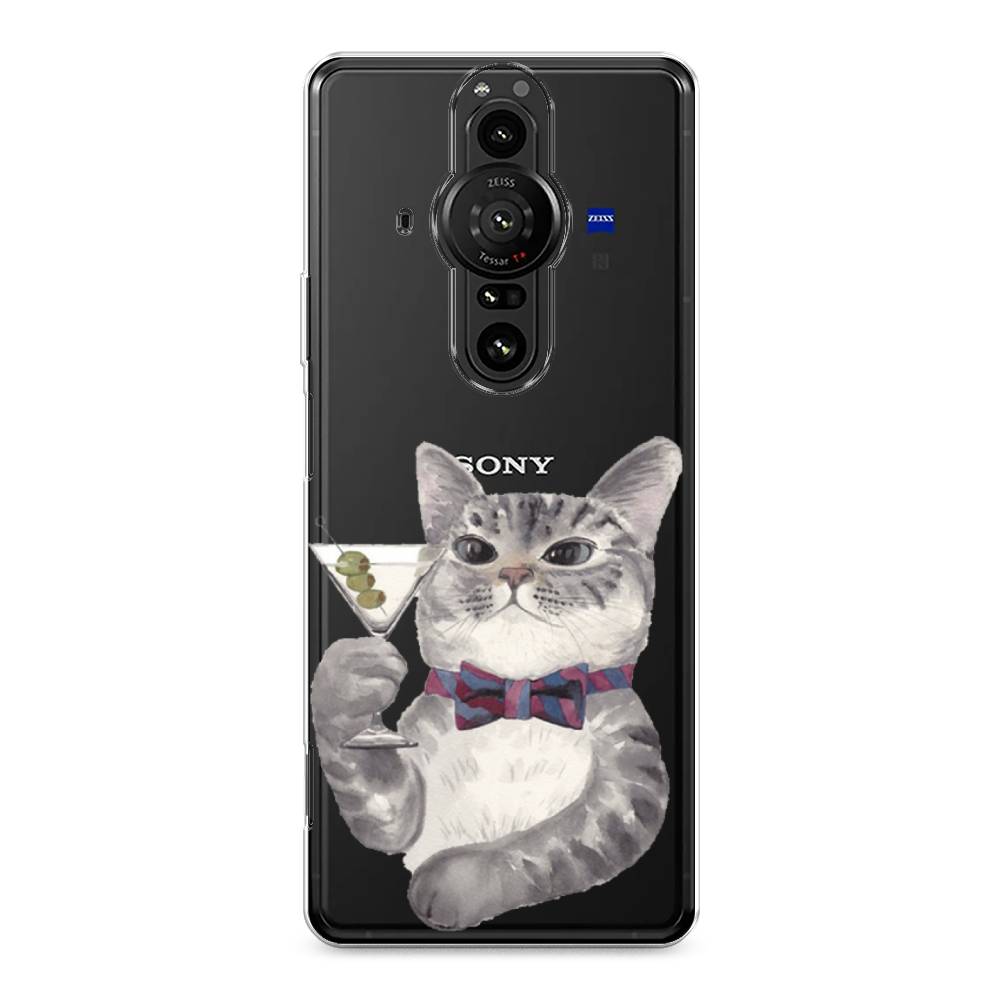 

Силиконовый чехол "Кот джентльмен" на Sony Xperia Pro-I, Кот джентльмен