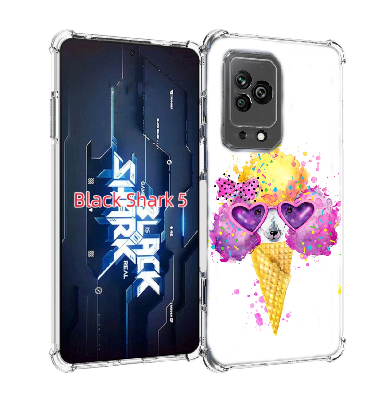 

Чехол MyPads Рожок для Xiaomi Black Shark 5, Прозрачный, Tocco