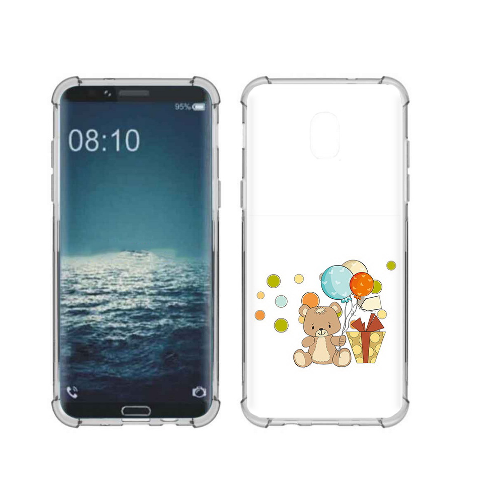 

Чехол MyPads Tocco для Samsung Galaxy J3 медвеженок с подарком (PT226926.574.470), Прозрачный, Tocco