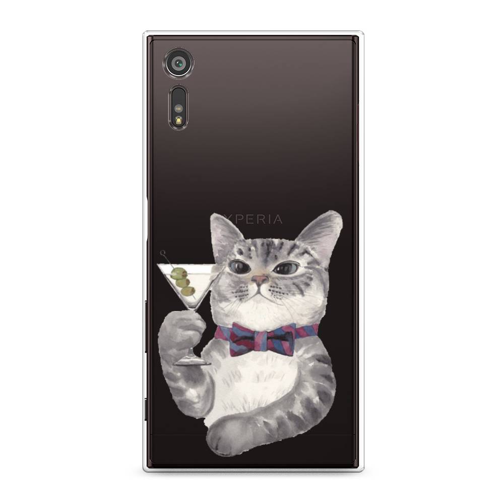 

Силиконовый чехол "Кот джентльмен" на Sony Xperia XZ, Кот джентльмен