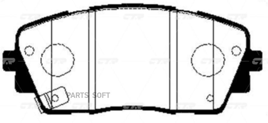 

Тормозные колодки Ctr передние GK0554P, GK0554P