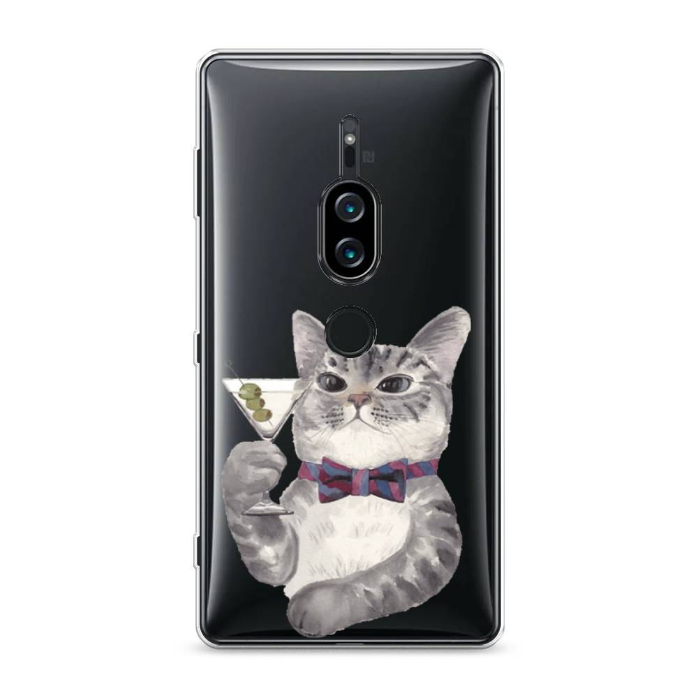 

Силиконовый чехол "Кот джентльмен" на Sony Xperia XZ2 Premium, Кот джентльмен