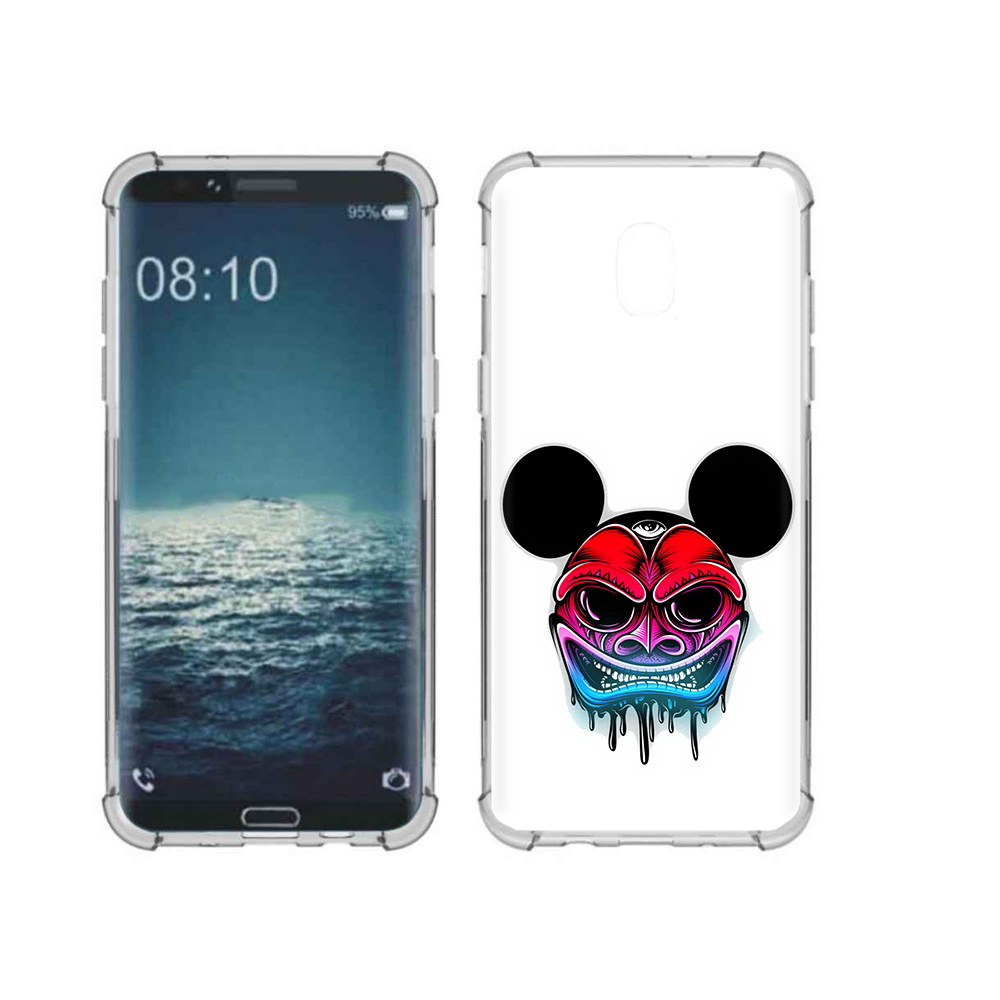 

Чехол MyPads Tocco для Samsung Galaxy J3 микки в маске (PT226926.574.473), Прозрачный, Tocco