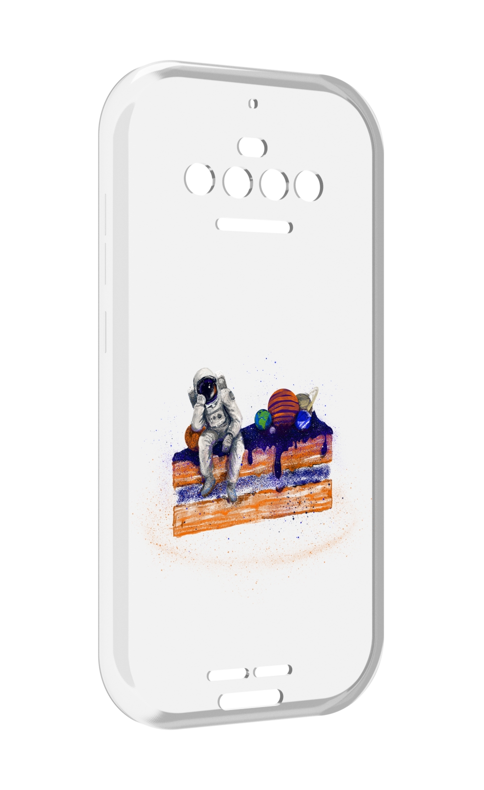 

Чехол MyPads торт с планетами для Oukitel F150 R2022, Прозрачный, Tocco
