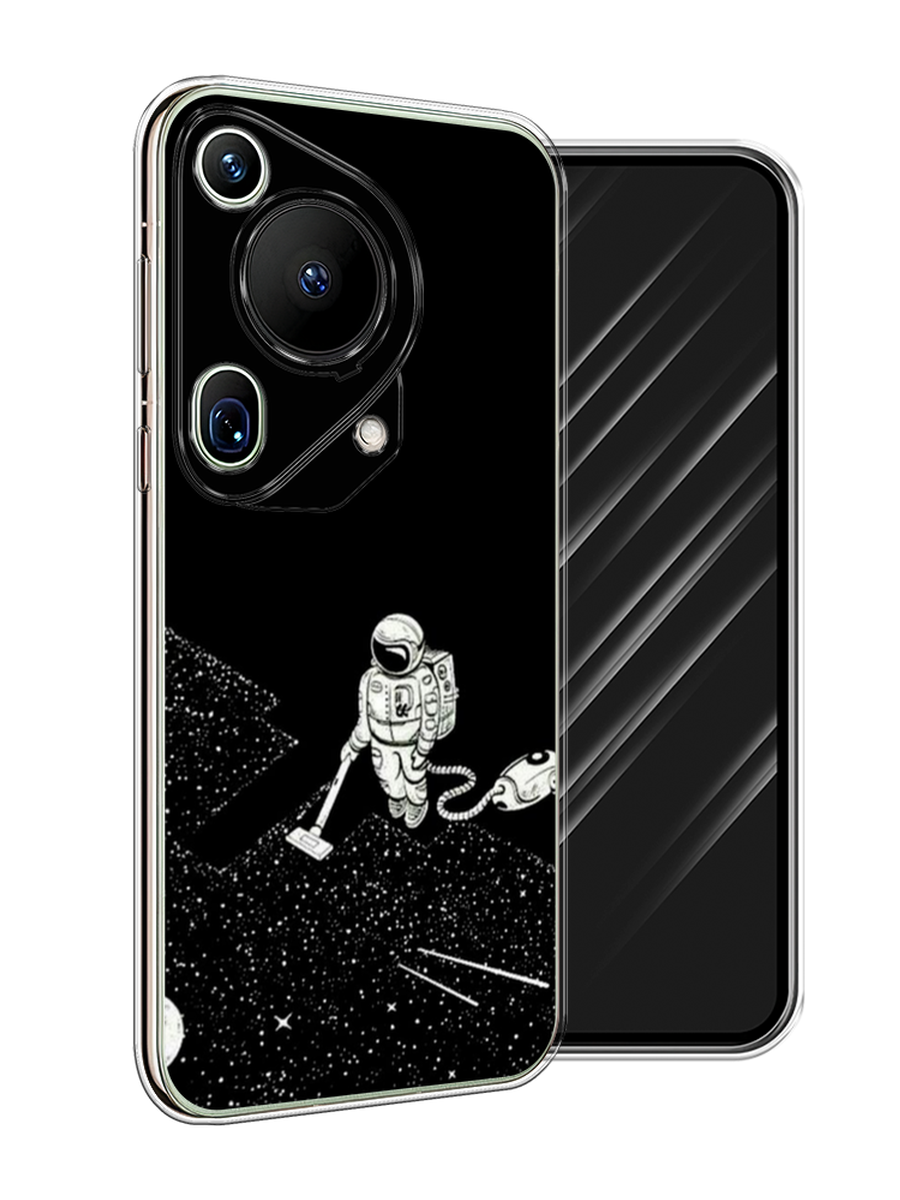 

Чехол Awog на Huawei Pura 70 Ultra "Космонавт с пылесосом", Белый, 6124550-1