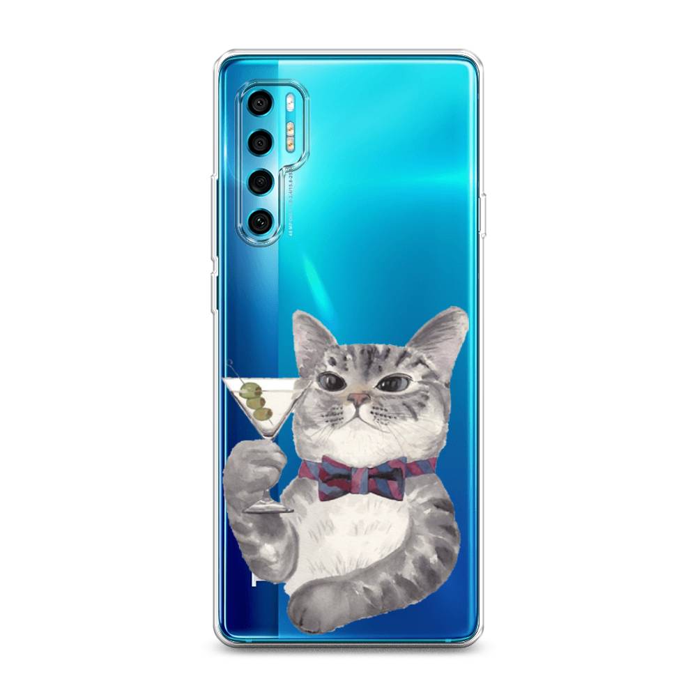

Силиконовый чехол "Кот джентльмен" на TCL 20 Pro 5G, Кот джентльмен