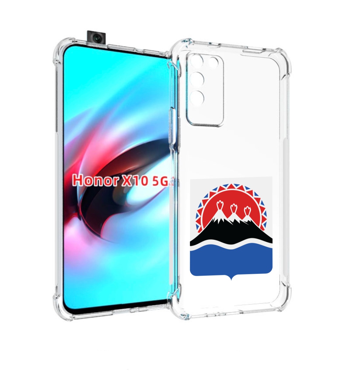 

Чехол MyPads герб-камчатскии-краи для Honor X10, Прозрачный, Tocco