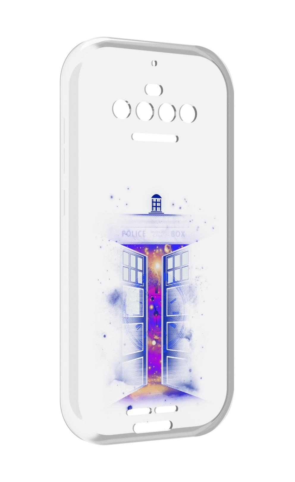 

Чехол MyPads фиолетовый уголок абстракция для Oukitel F150 R2022, Прозрачный, Tocco
