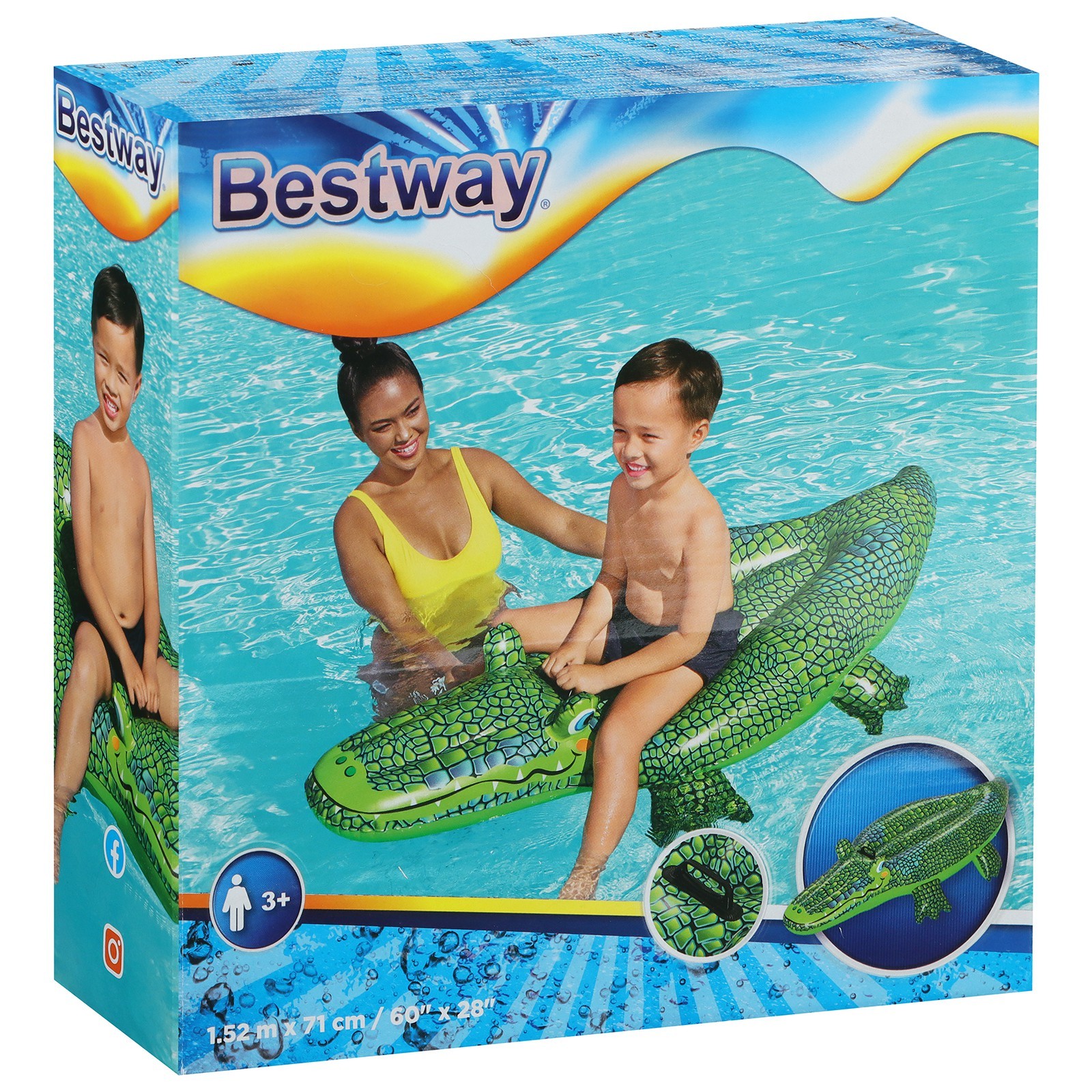 

Игрушка надувная Bestway Крокодил, 152 х 71см, Зеленый