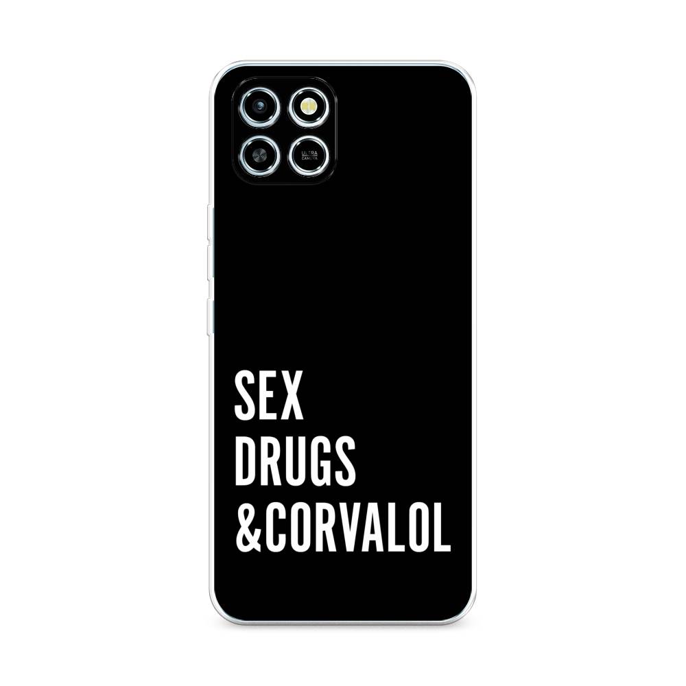 

Чехол для Infinix Smart 6 HD "Corvalol", Черный;серый;белый, 3101650-6