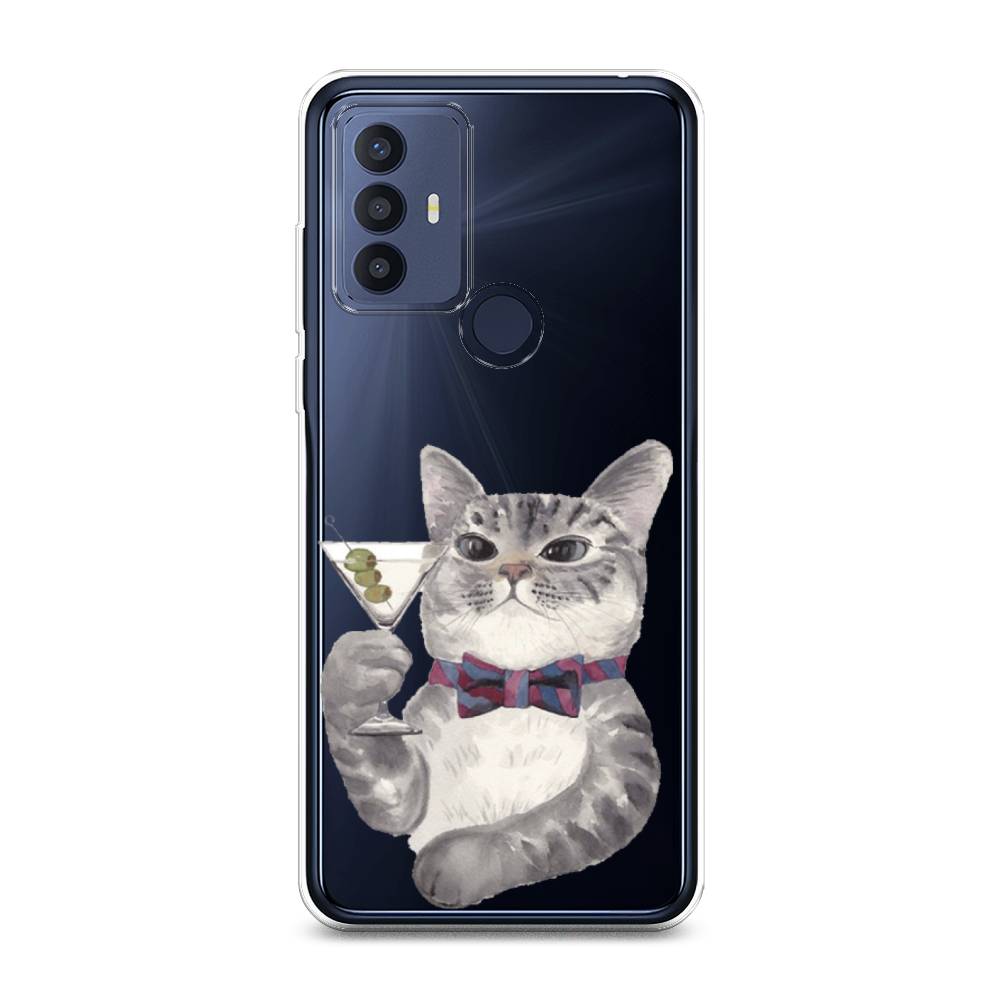 

Силиконовый чехол "Кот джентльмен" на TCL 30 SE, Кот джентльмен