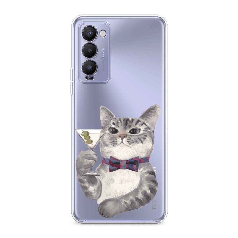 

Силиконовый чехол "Кот джентльмен" на Tecno Camon 18T, Кот джентльмен