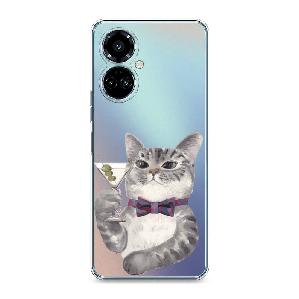 

Силиконовый чехол "Кот джентльмен" на Tecno Camon 19 Pro, Кот джентльмен