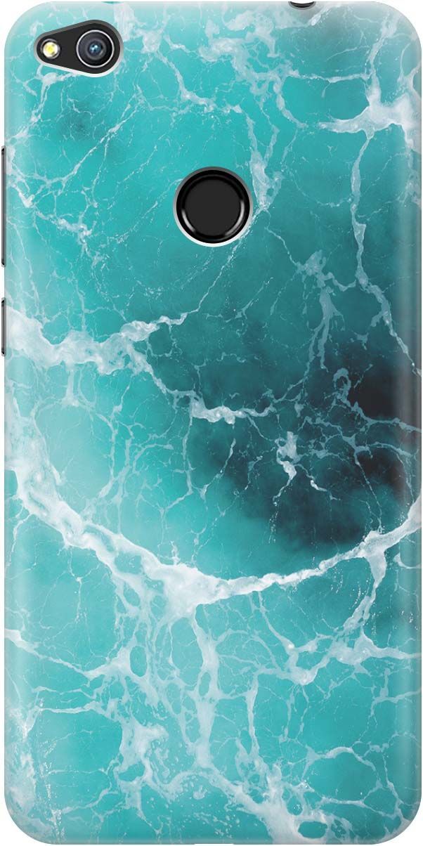 

Чехол на Honor 8 Lite/Huawei P8 Lite (2017) "Лазурный океан", Белый;зеленый, 1265