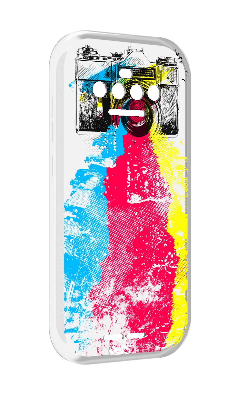 

Чехол MyPads цветной фотоаппарат для Oukitel F150 R2022, Прозрачный, Tocco