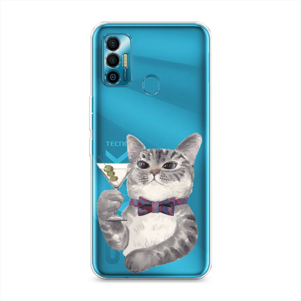 

Силиконовый чехол "Кот джентльмен" на Tecno Spark 7, Кот джентльмен