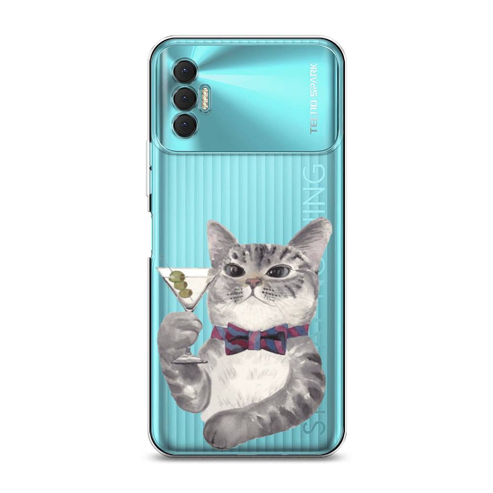 

Силиконовый чехол "Кот джентльмен" на Tecno Spark 8P, Кот джентльмен