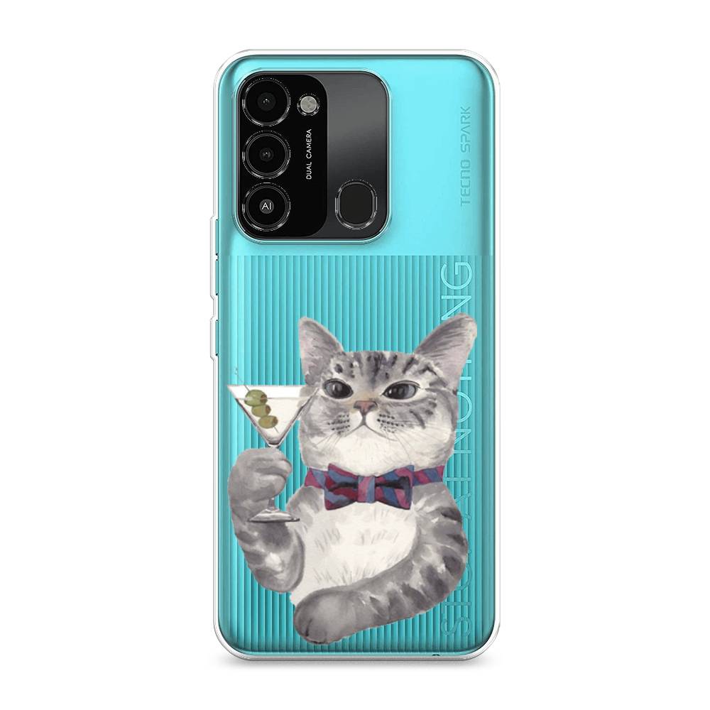 

Силиконовый чехол "Кот джентльмен" на Tecno Spark Go 2022, Кот джентльмен