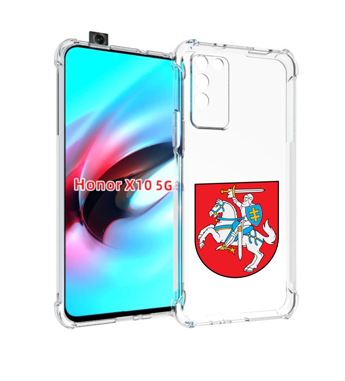 

Чехол MyPads герб-литва для Honor X10, Прозрачный, Tocco