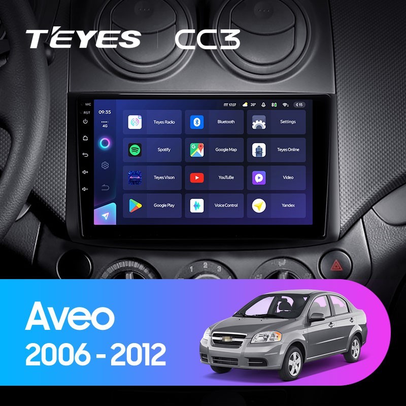 Штатная магнитола Teyes CC3 432 Chevrolet Aveo T250 2006-2012 3749600₽