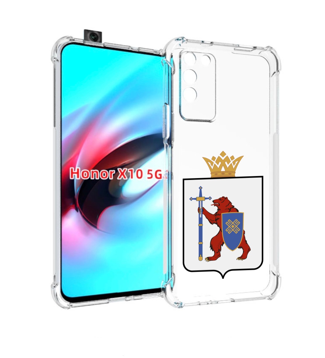 

Чехол MyPads герб-марии-эл-иошкар-ола для Honor X10, Прозрачный, Tocco