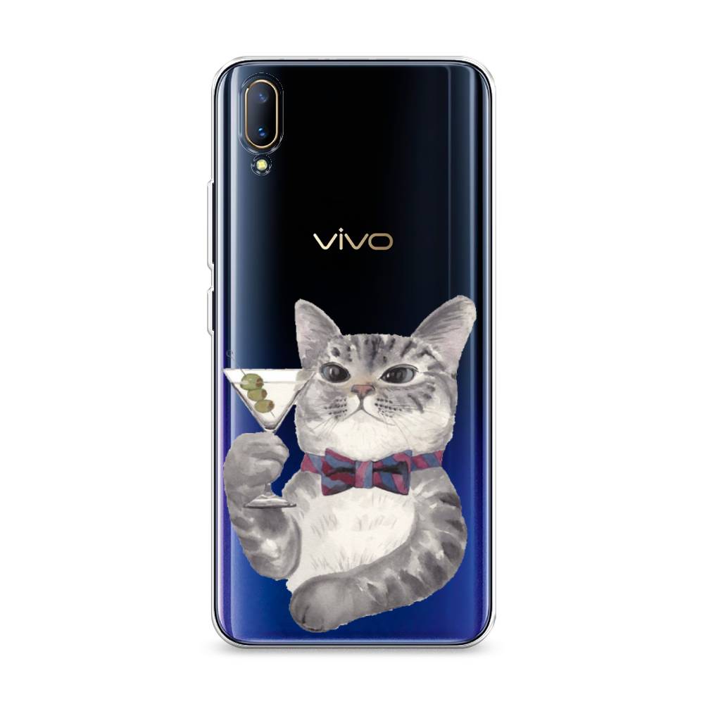 

Силиконовый чехол "Кот джентльмен" на Vivo V11 (V11 Pro), Кот джентльмен