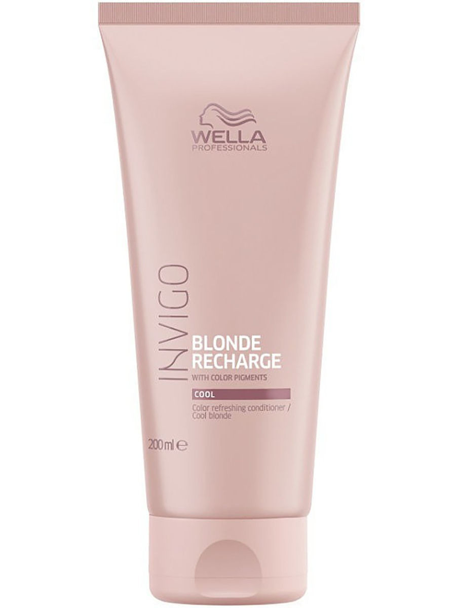 фото Оттеночный бальзам-уход wella invigo blonde recharge для холодных светлых оттенков, 200 мл nobrand