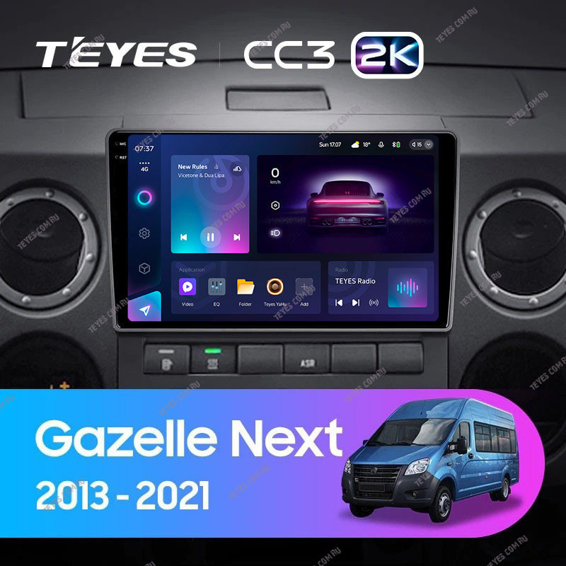 Штатная магнитола Teyes CC3 2K 432 GAZ Gazelle Next 2013-2021 F1 3680000₽