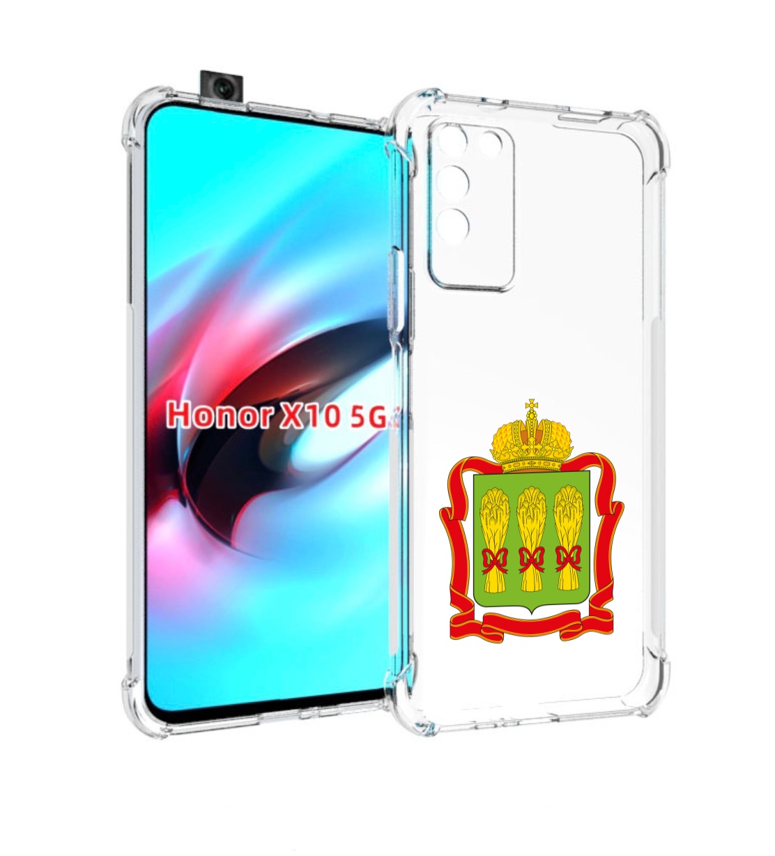 

Чехол MyPads герб-пензенская-область для Honor X10, Прозрачный, Tocco