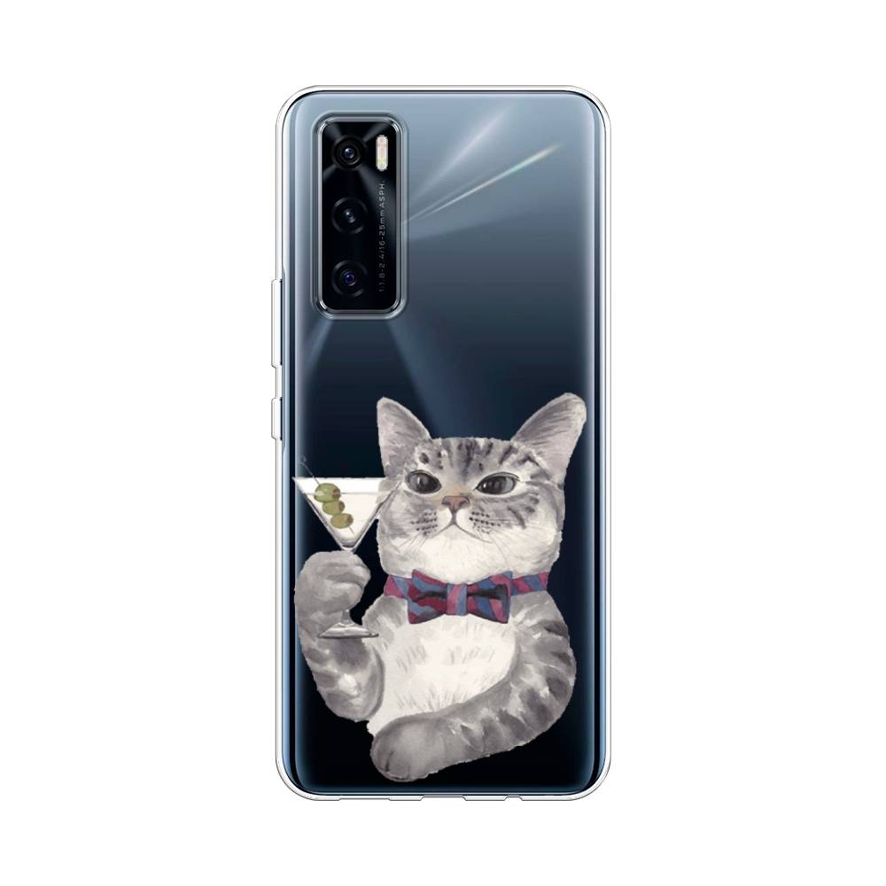 

Силиконовый чехол "Кот джентльмен" на Vivo V20 SE, Кот джентльмен