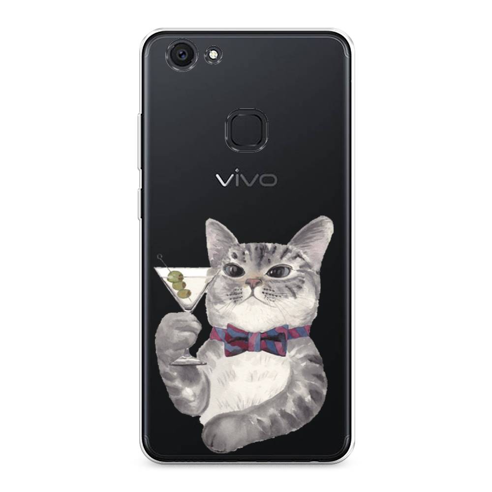 

Силиконовый чехол "Кот джентльмен" на Vivo V7 Plus, Кот джентльмен