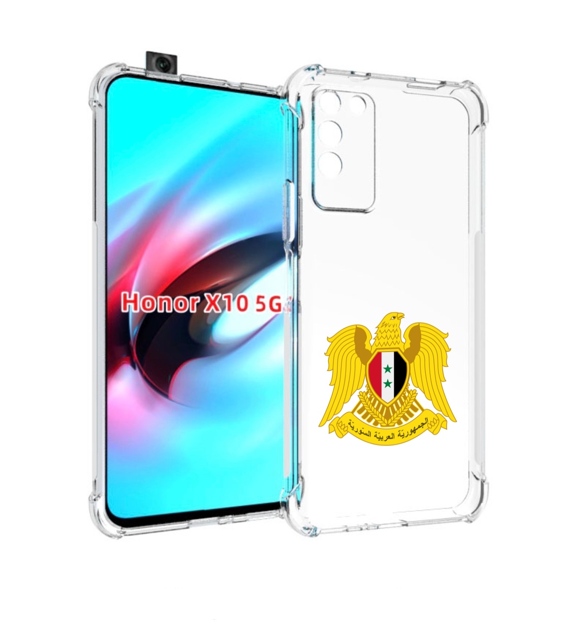 

Чехол MyPads герб-сирии для Honor X10, Прозрачный, Tocco