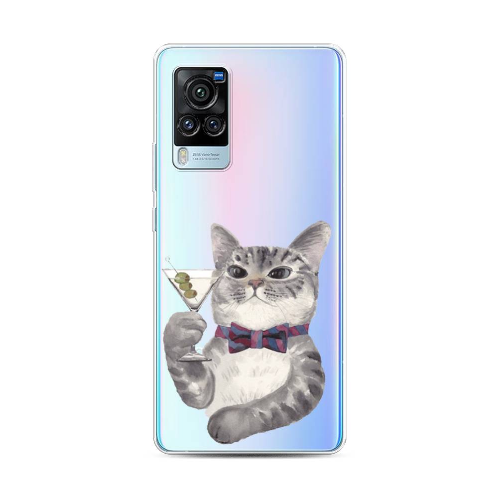 

Силиконовый чехол "Кот джентльмен" на Vivo X60 Pro, Кот джентльмен