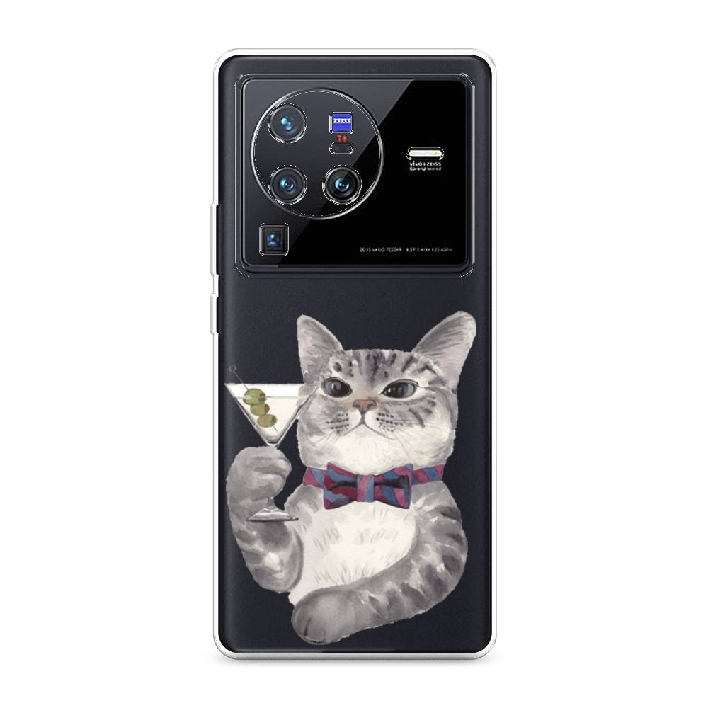 

Силиконовый чехол "Кот джентльмен" на Vivo X80 Pro, Кот джентльмен