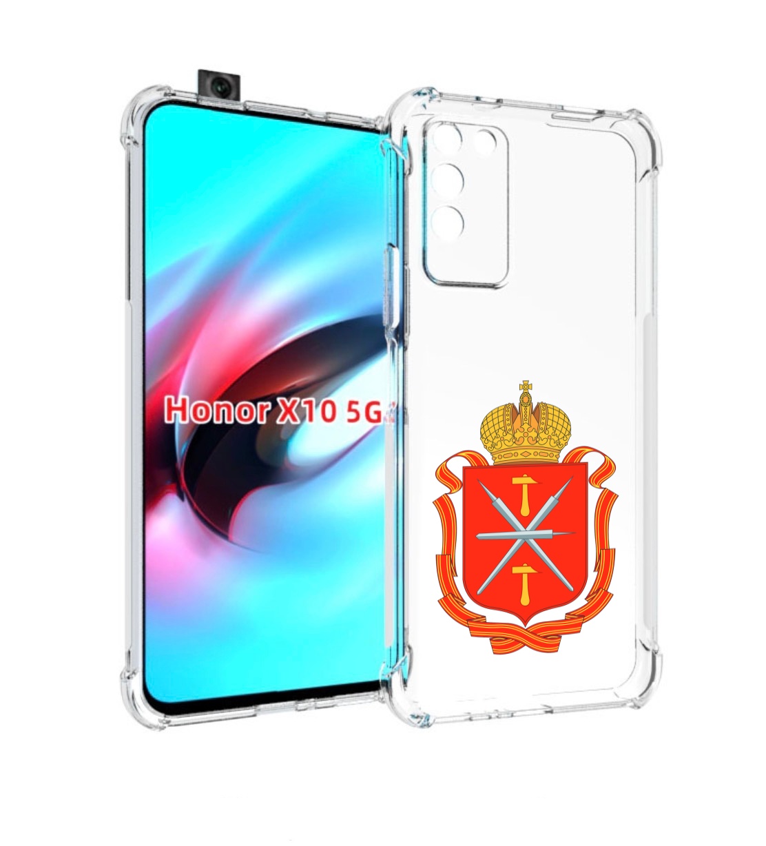 

Чехол MyPads герб-тульская-область для Honor X10, Прозрачный, Tocco