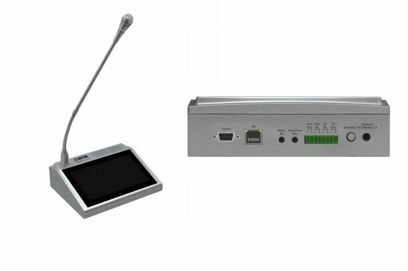 

Микрофонная консоль для оповещения Roxton IP-A6702A серый, IP-A6702A