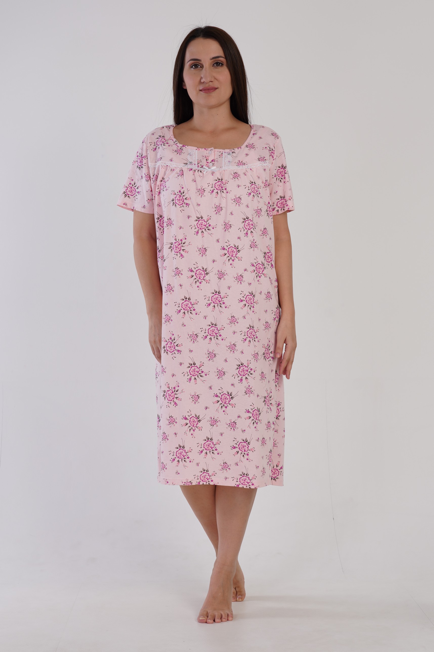 

Ночная сорочка женская VIENETTA 161390_0647 розовая 3XL, Розовый, 161390_0647
