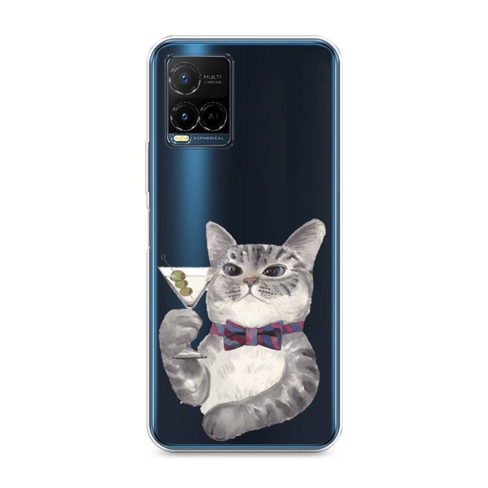

Силиконовый чехол "Кот джентльмен" на Vivo Y21, Кот джентльмен