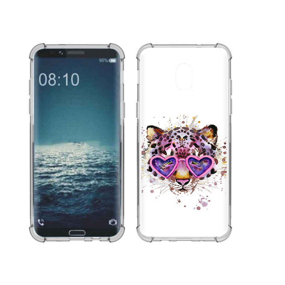 

Чехол MyPads Tocco для Samsung Galaxy J3 модный леопард (PT226926.574.480), Прозрачный, Tocco