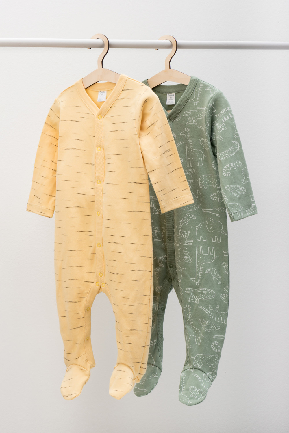 

Комбинезон детский CROCKID М 3186-1, зоопарк, эффект меланжа, 56, Желтый;зеленый, М 3186-1
