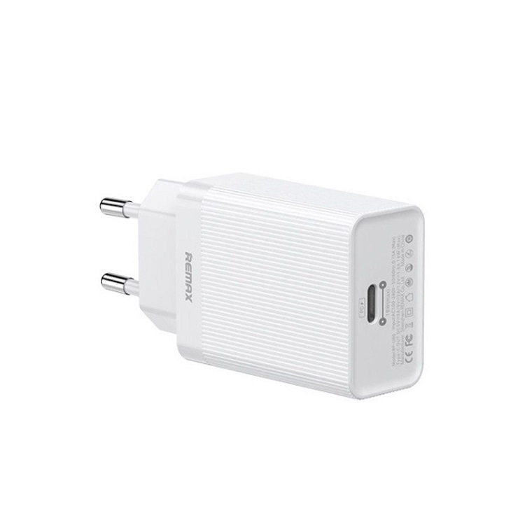 фото Сетевое зарядное устройство usb-c remax rp-u80 (3а/pd) <белый>