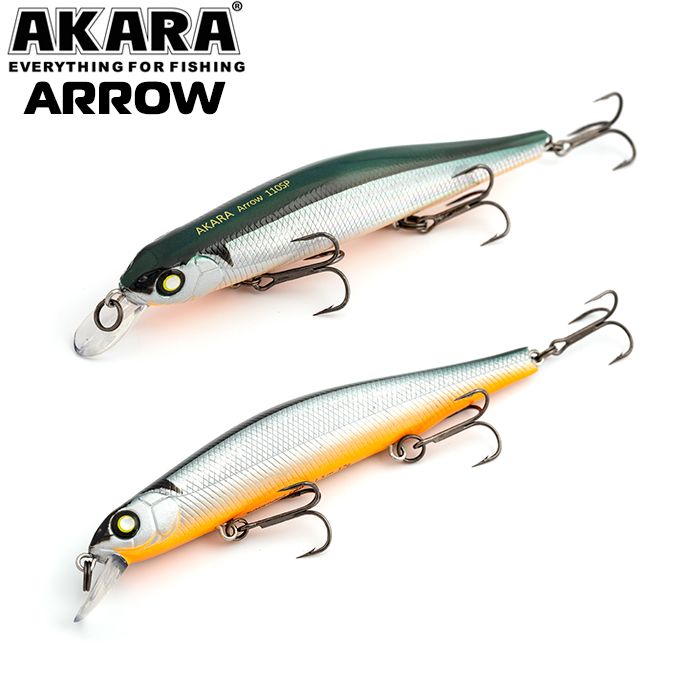 

Воблер Akara Arrow 110SP 17 гр 3/5 oz 4,3 in A23, Разноцветный, Arrow